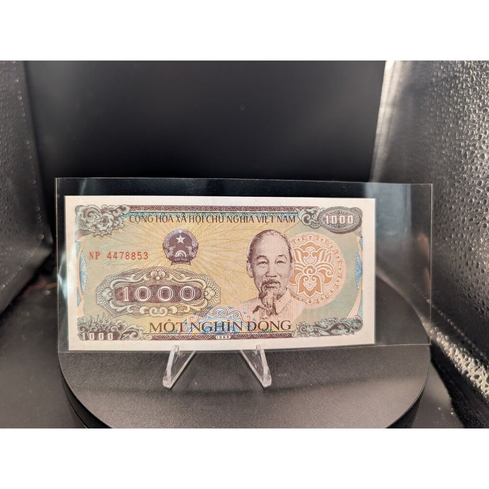 Vietnam 1000 Dong Banknote 1988 UNC Crisp World Currency Ho Chi Minh Note